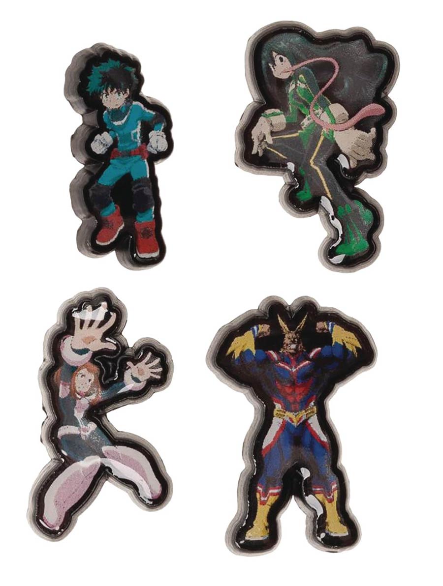 My Hero Academia 4-Piece Lapel Pin Set