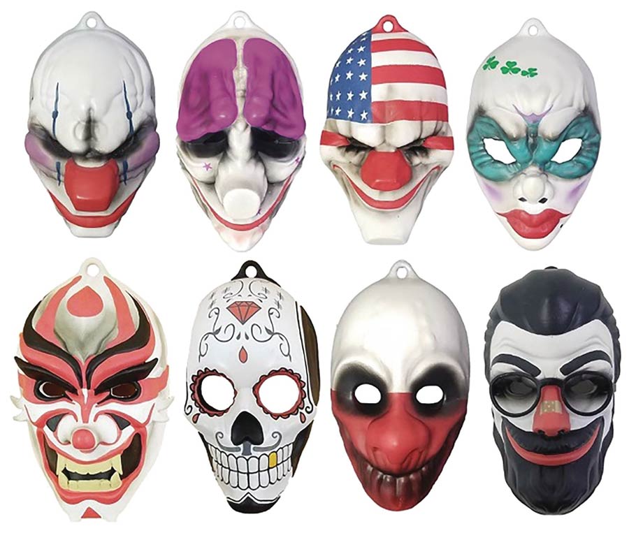 Payday Mask Hanger Series 2 Blind Mystery Box 24-Piece Display