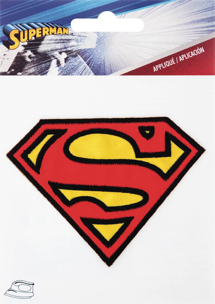 DC Heroes Logo Iron On Patch - Superman