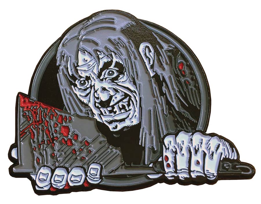 Tales From The Crypt XL Pin Badge - Keeper With Bloody Axe