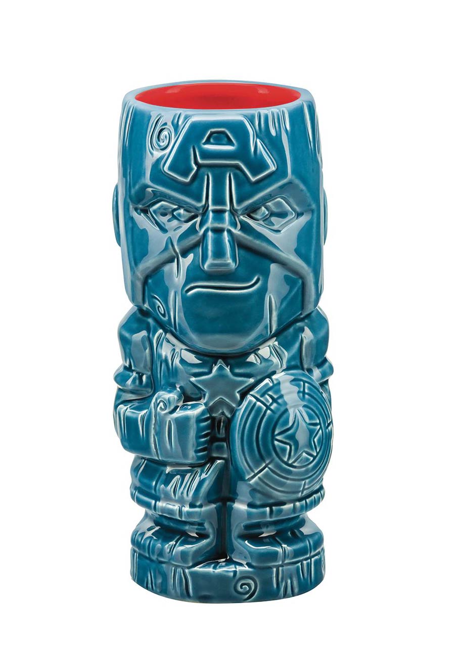 Marvel Heroes Geeki Tiki Glass - Captain America