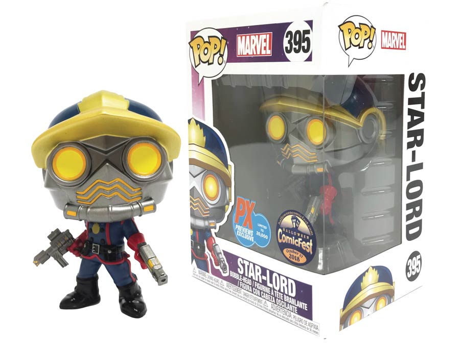HCF 2018 POP Marvel Guardians Of The Galaxy Star-Lord Classic Previews Exclusive Vinyl Bobble Head