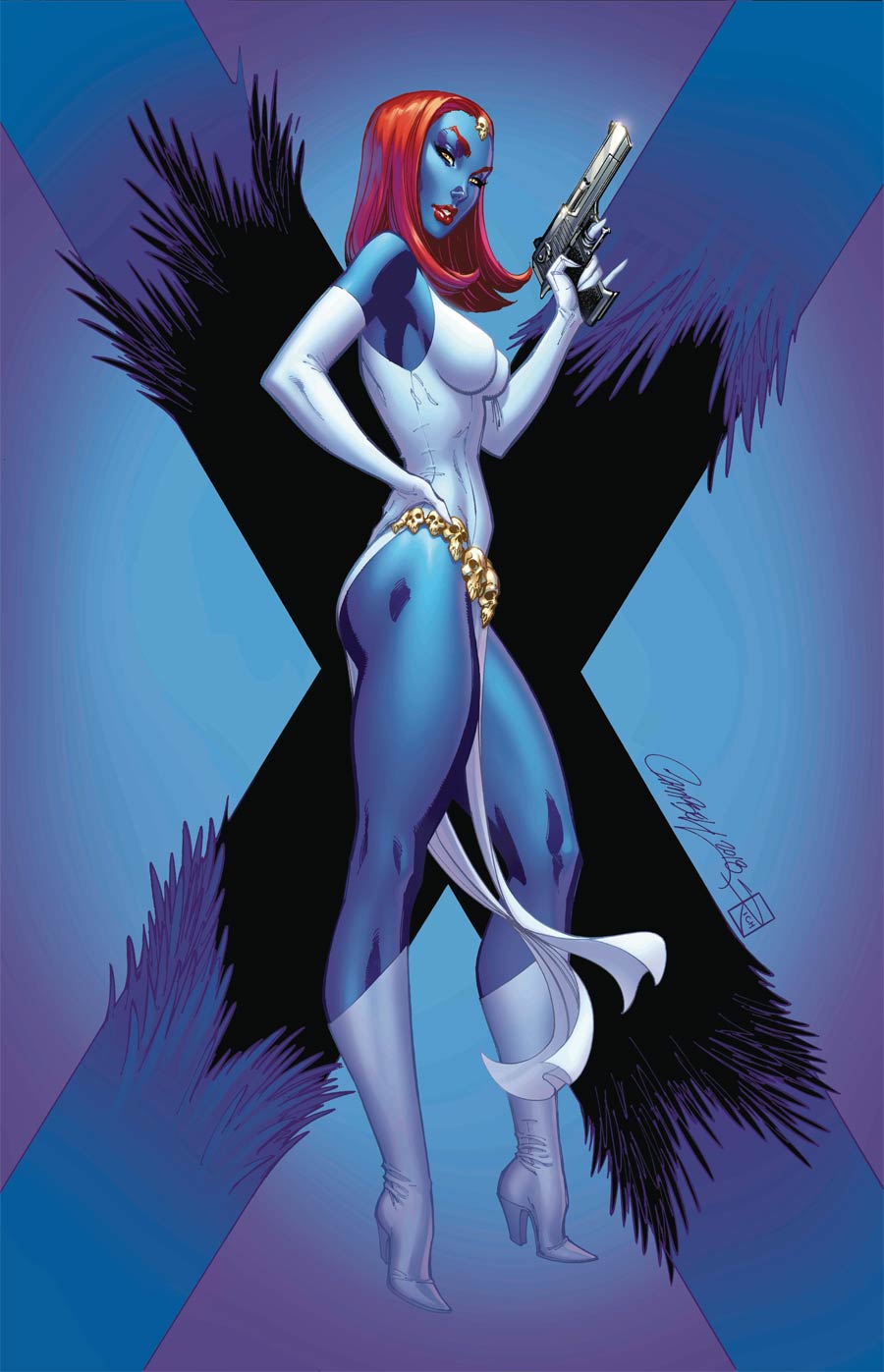 X-Men Black Mystique #1 By J Scott Campbell Poster