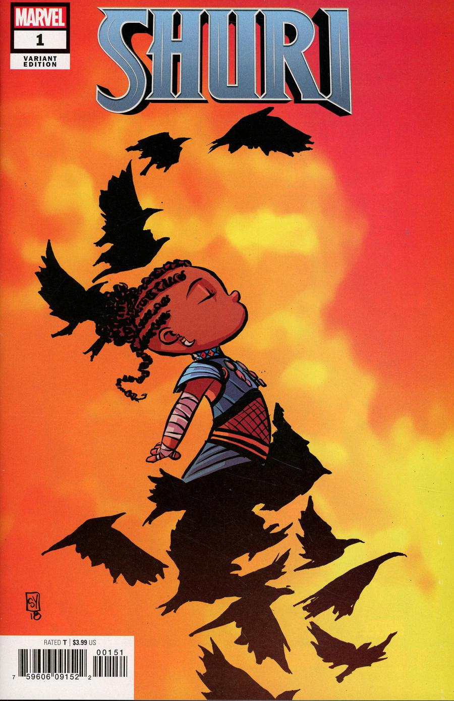 Shuri #1 Cover C Variant Skottie Young Baby Cover