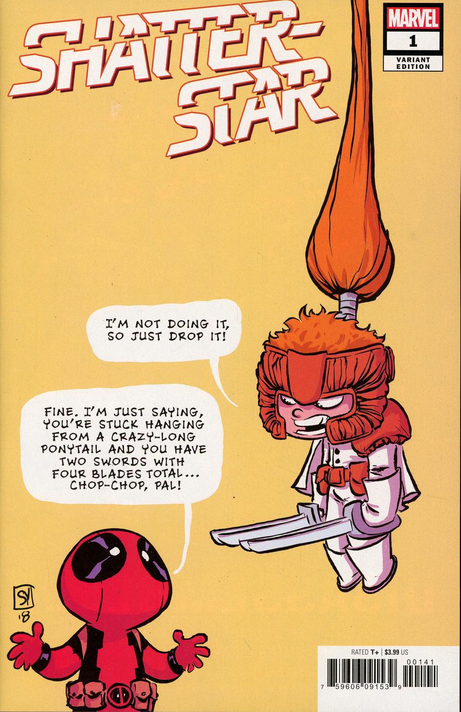 Shatterstar #1 Cover B Variant Skottie Young Baby Cover