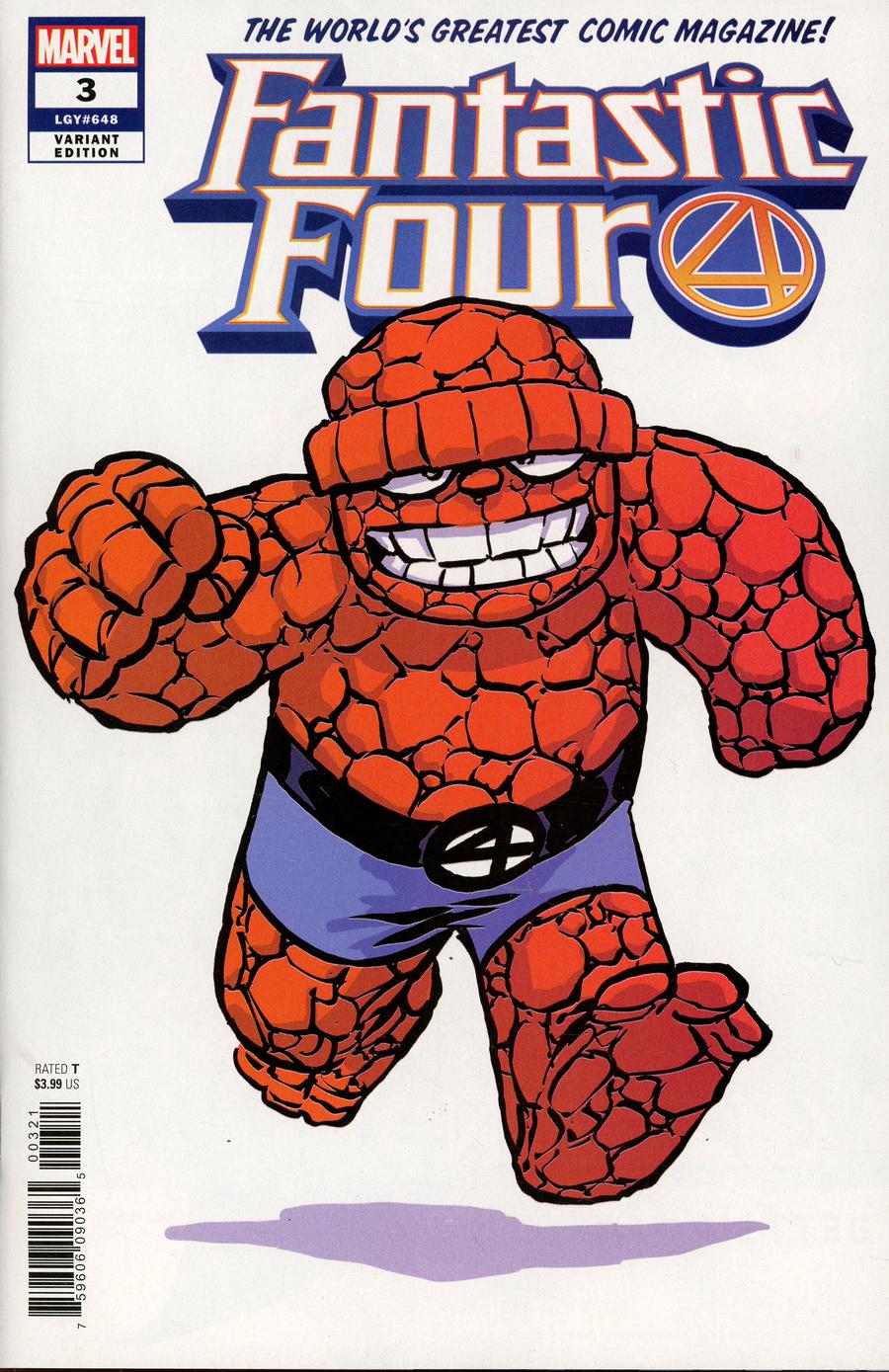 Fantastic Four Vol 6 #3 Cover C Variant Skottie Young Cover