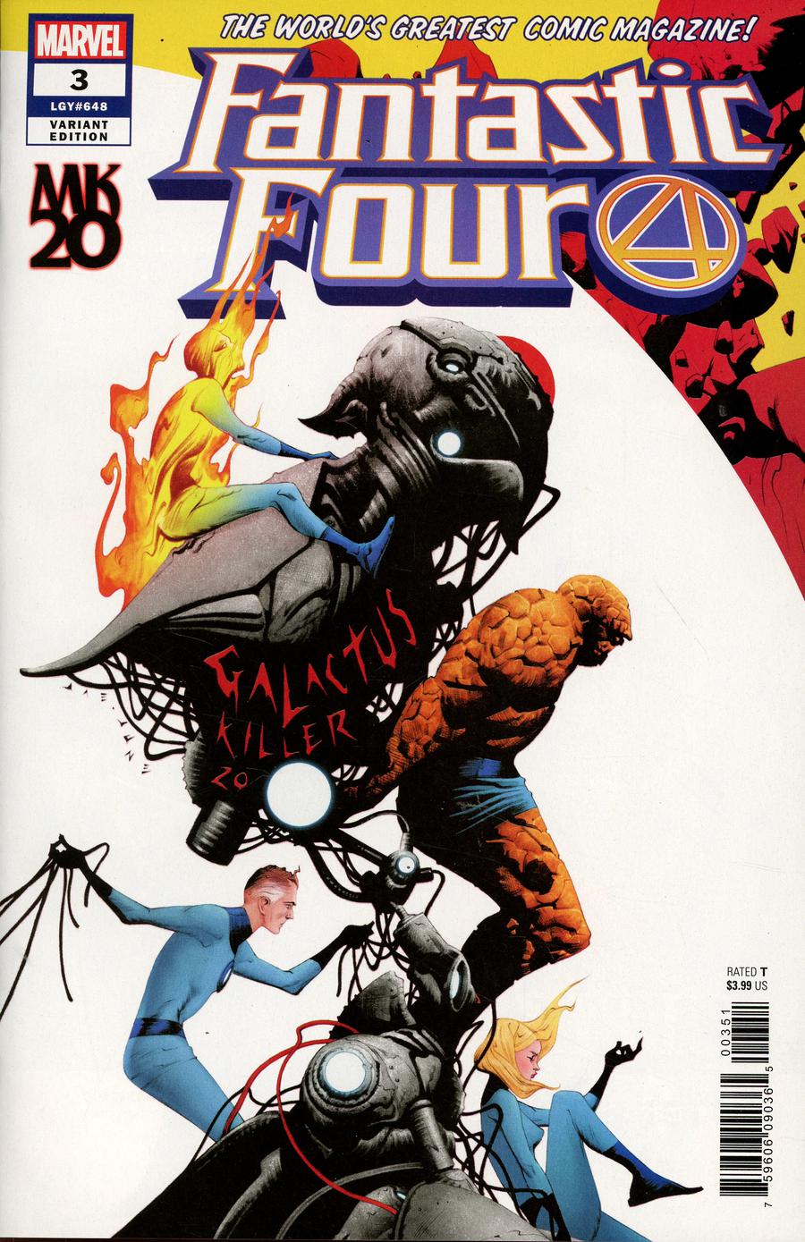 Fantastic Four Vol 6 #3 Cover D Variant Jae Lee MKXX Cover