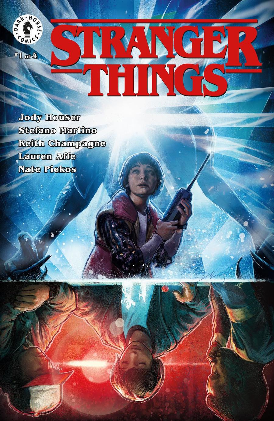Stranger Things #1 Cover E DF Aleksi Briclot Cover Signed By Keith Champagne