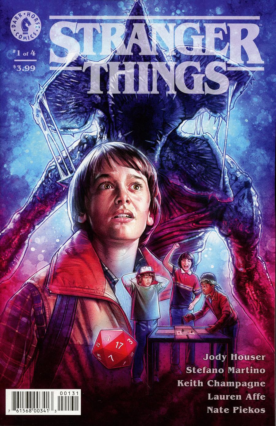 Stranger Things #1 Cover G DF Kyle Lambert Cover Signed By Keith Champagne