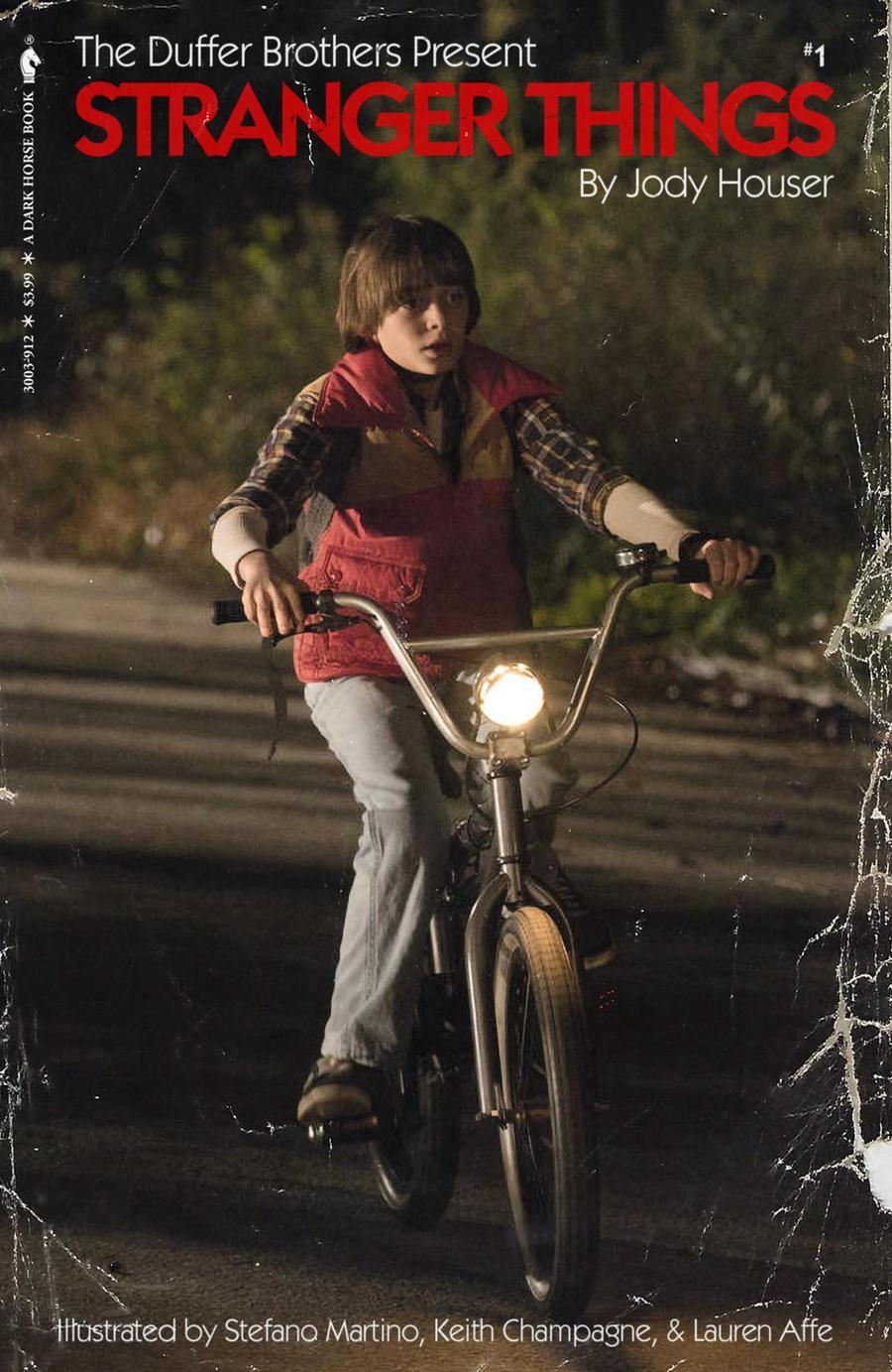 Stranger Things #1 Cover H DF Photo Cover Signed By Keith Champagne