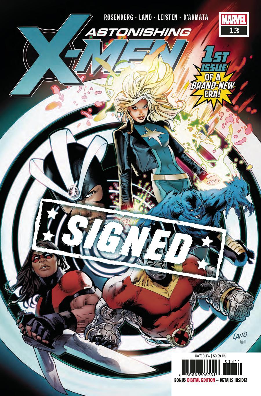 Astonishing X-Men Vol 4 #13 Cover D Regular Greg Land Cover Signed By Matthew Rosenberg