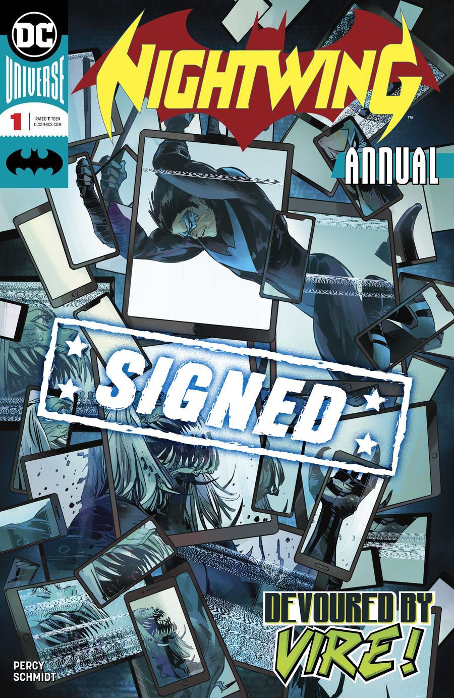 Nightwing Vol 4 Annual #1 Cover B Signed By Benjamin Percy