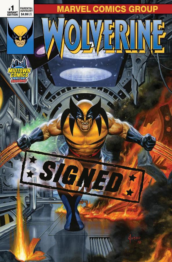 Return Of Wolverine #1  Midtown Exclusive Cover D Joe Jusko Variant Cover Signed By Joe Jusko