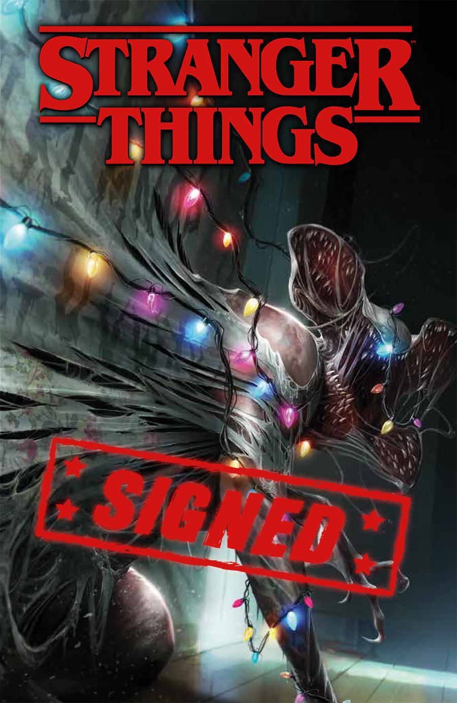 Stranger Things #1  Midtown Exclusive Francesco Mattina Variant Cover Signed By Francesco Mattina