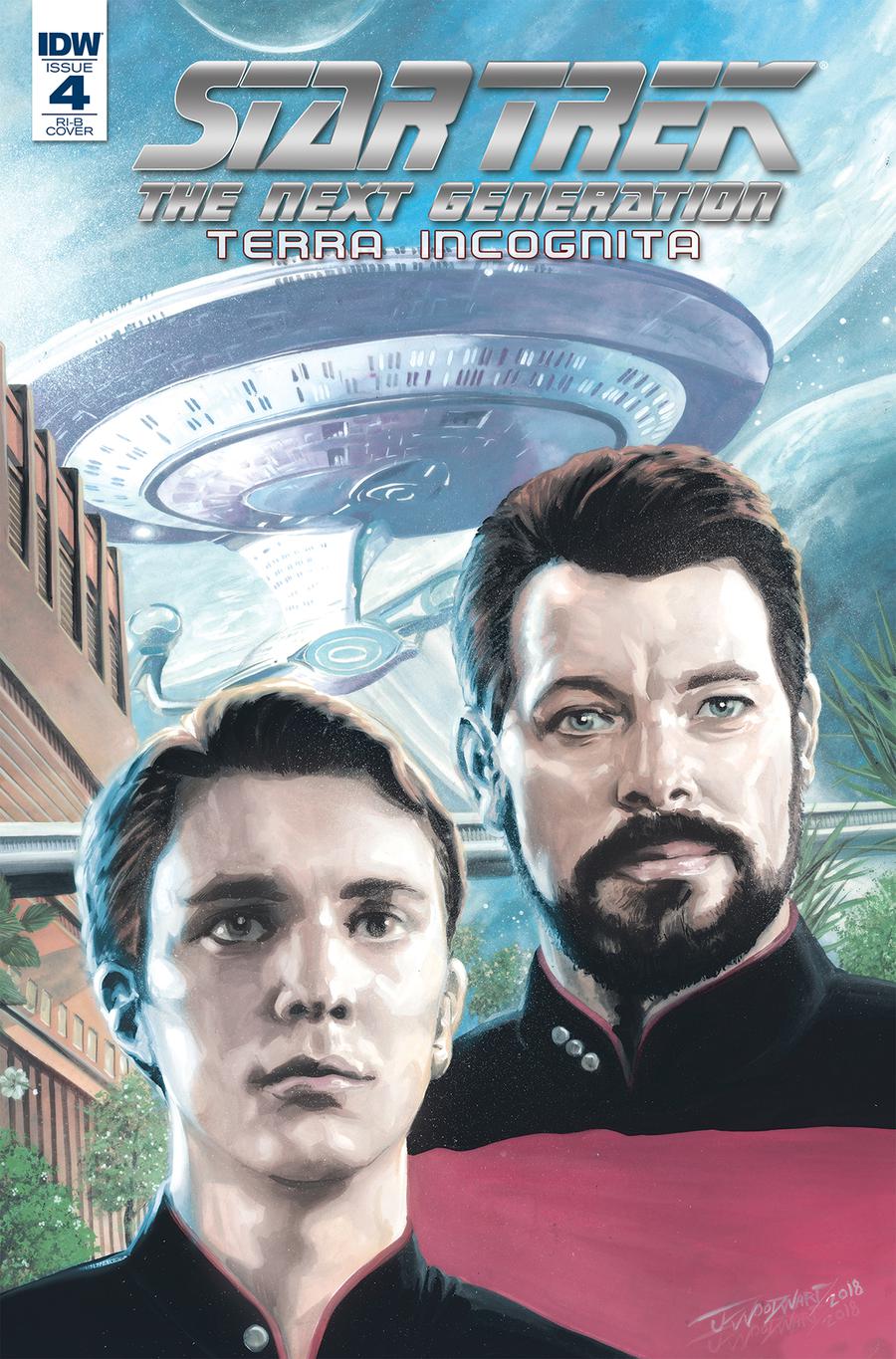Star Trek The Next Generation Terra Incognita #4 Cover D Incentive JK Woodward Variant Cover