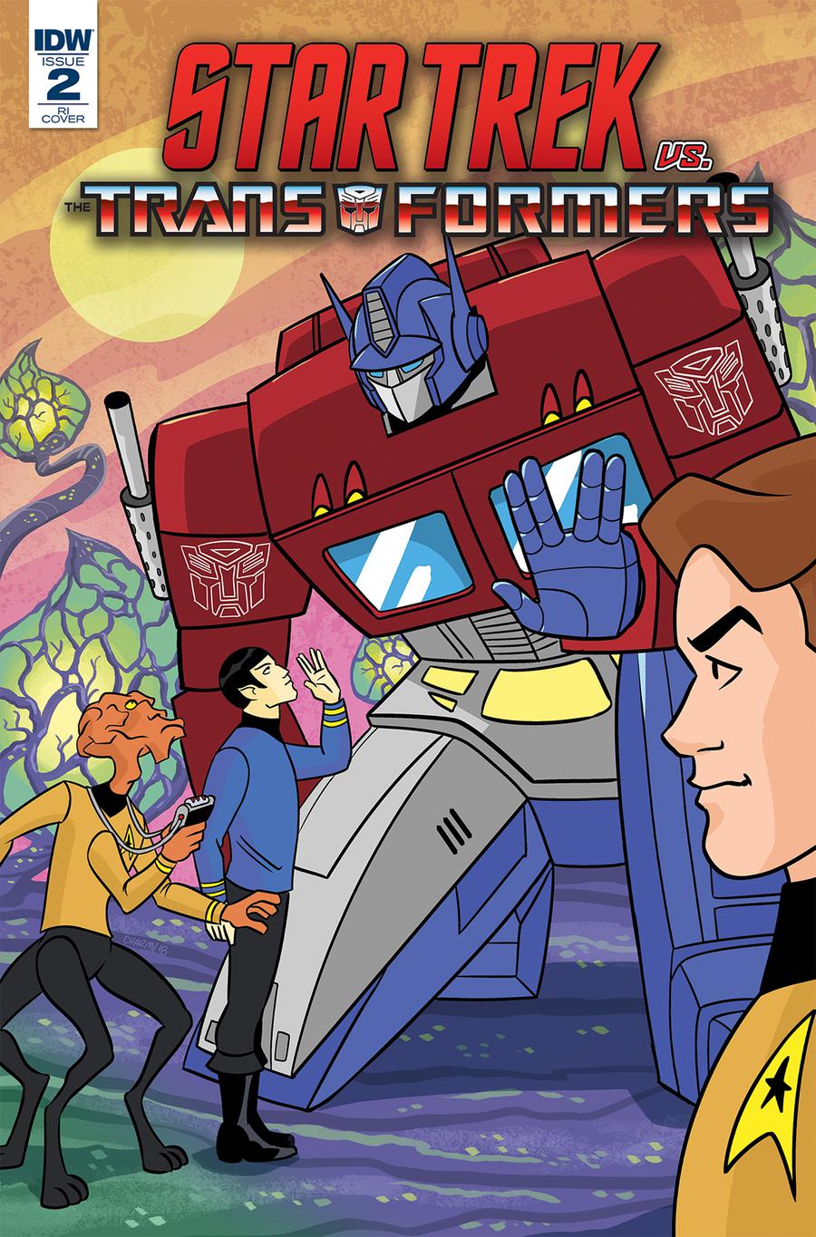 Star Trek vs Transformers #2 Cover C Incentive Derek Charm Variant Cover