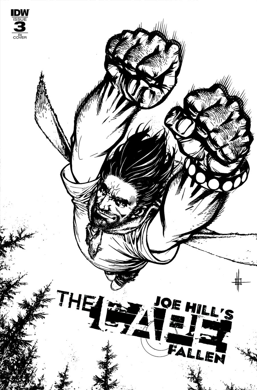 Joe Hills The Cape Fallen #3 Cover C Incentive Zach Howard Sketch Cover