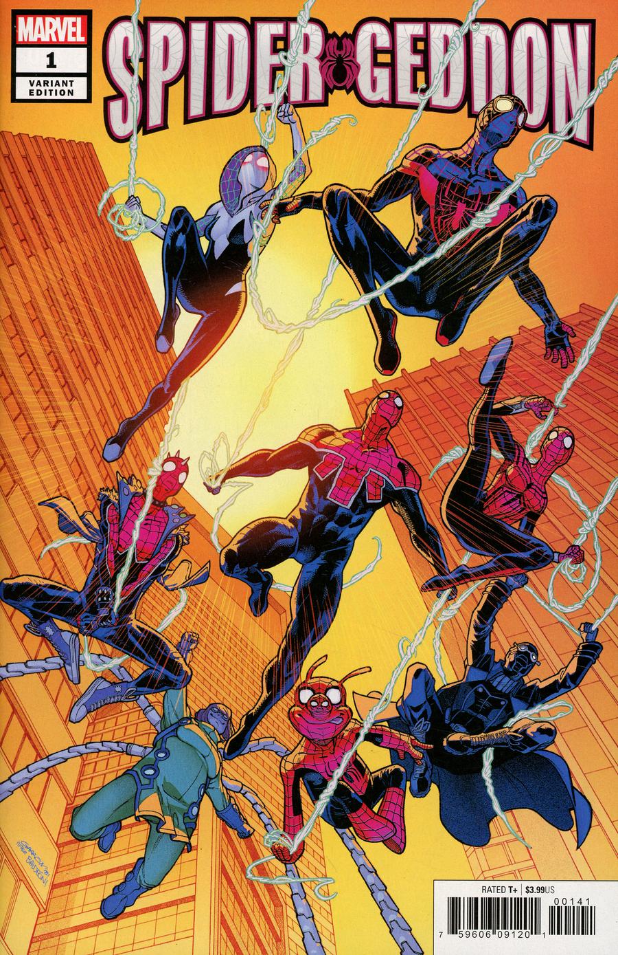 Spider-Geddon #1 Cover K Incentive Javier Garron Variant Cover (Spider-Geddon Tie-In)