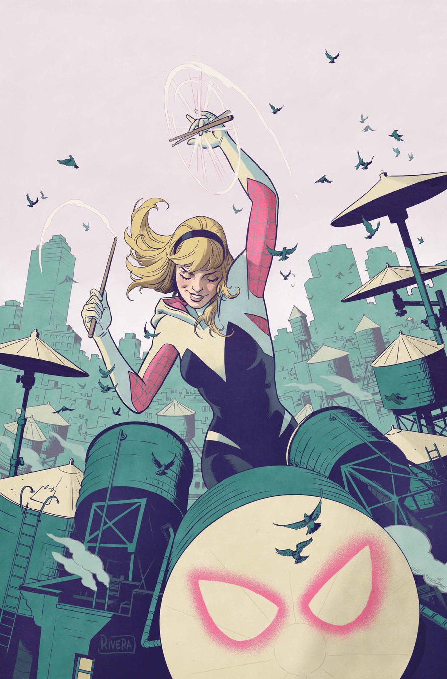 Spider-Gwen Ghost-Spider #1 Cover G Incentive Paolo Rivera Variant Cover (Spider-Geddon Tie-In)