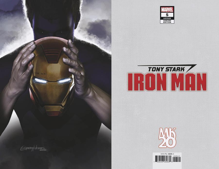Tony Stark Iron Man #5 Cover D Incentive Greg Horn MKXX Virgin Cover