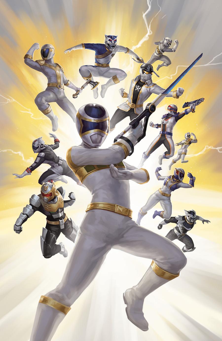 Mighty Morphin Power Rangers (BOOM Studios) #32 Cover D Incentive Linda Lithen Virgin Variant Cover (Shattered Grid Epilogue)
