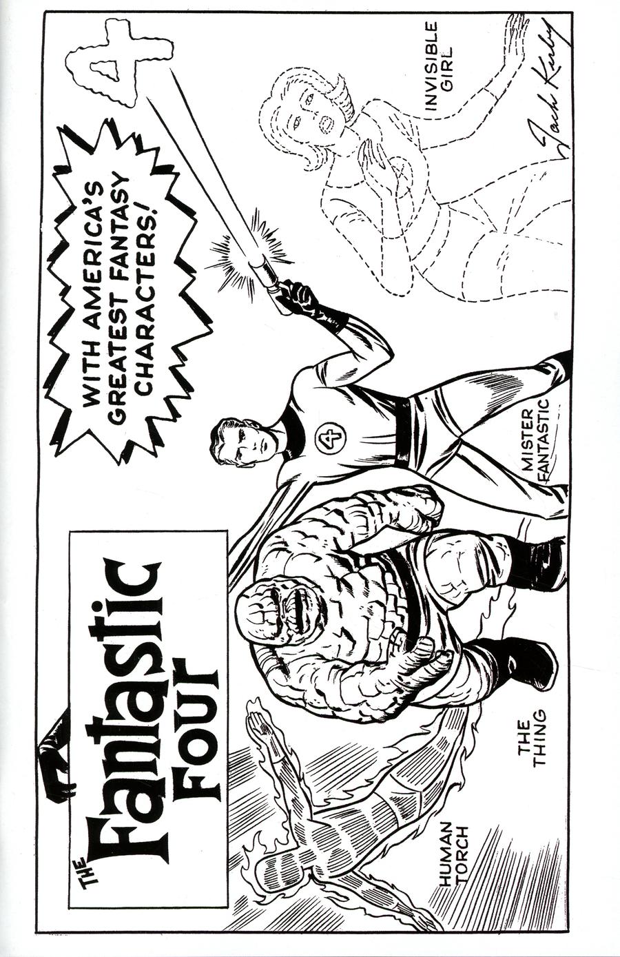 Fantastic Four Vol 6 #1 Cover Z-B Incentive Jack Kirby Hidden Gem Sketch Variant Cover