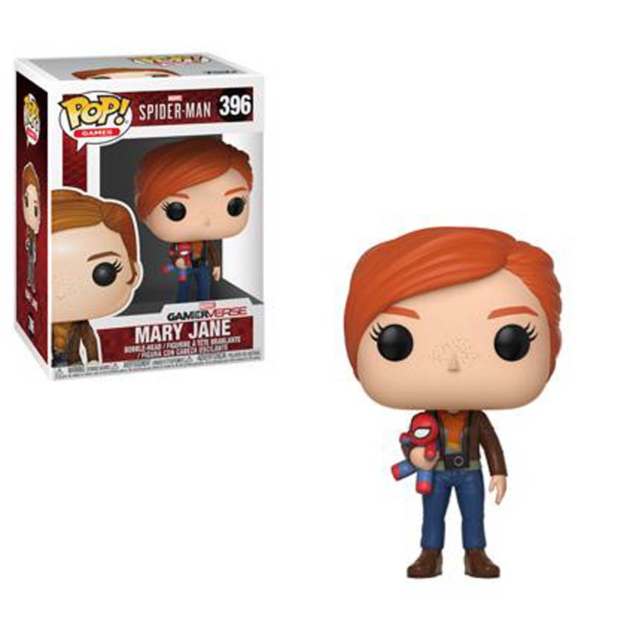 POP Games 396 Marvel Spider-Man Mary Jane With Plush Vinyl Bobble Head