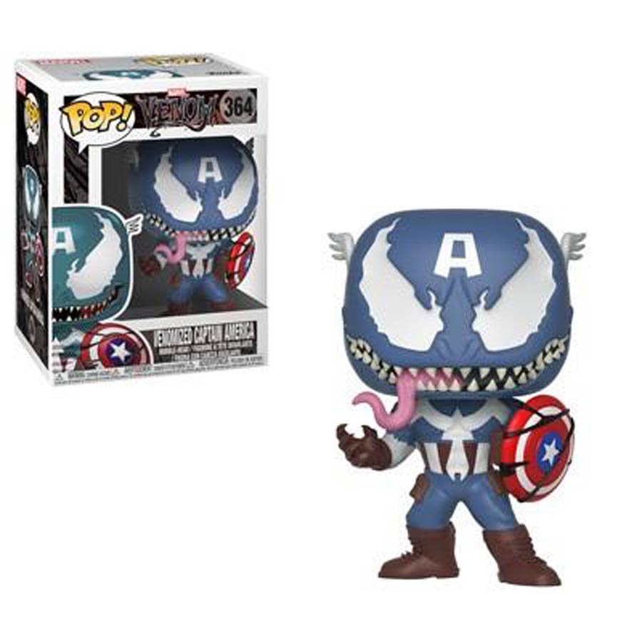 POP Marvel 364 Marvel Venom Venomized Captain America Vinyl Bobble Head