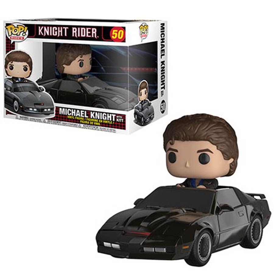 POP Rides 50 Knight Rider Michael Knight With KITT Vinyl Figure