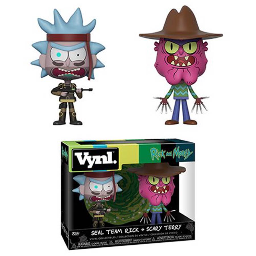 Vynl. Rick And Morty SEAL Team Rick And Scary Terry 2-Pack Vinyl Figure