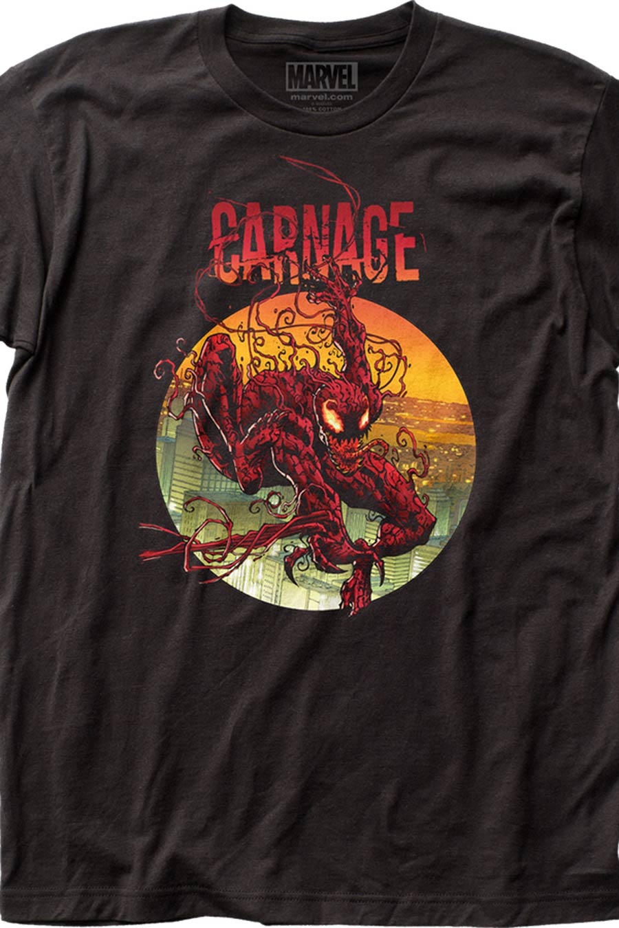 Carnage Climbing Out Fitted Jersey Black Mens T-Shirt Large