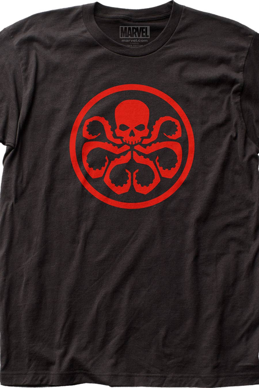 Hydra Logo Fitted Jersey Black Mens T-Shirt Large