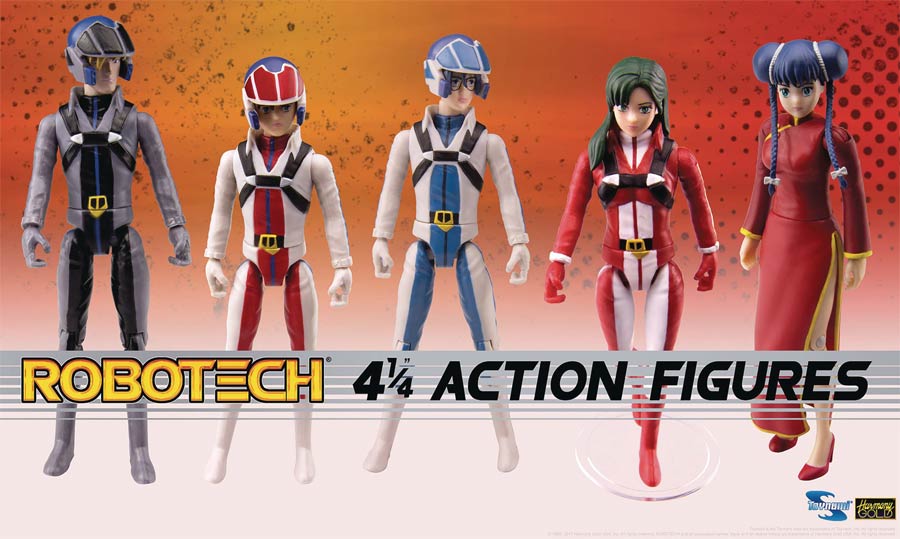 Robotech 4-Inch Poseable Action Figure Series 1 Assortment Case