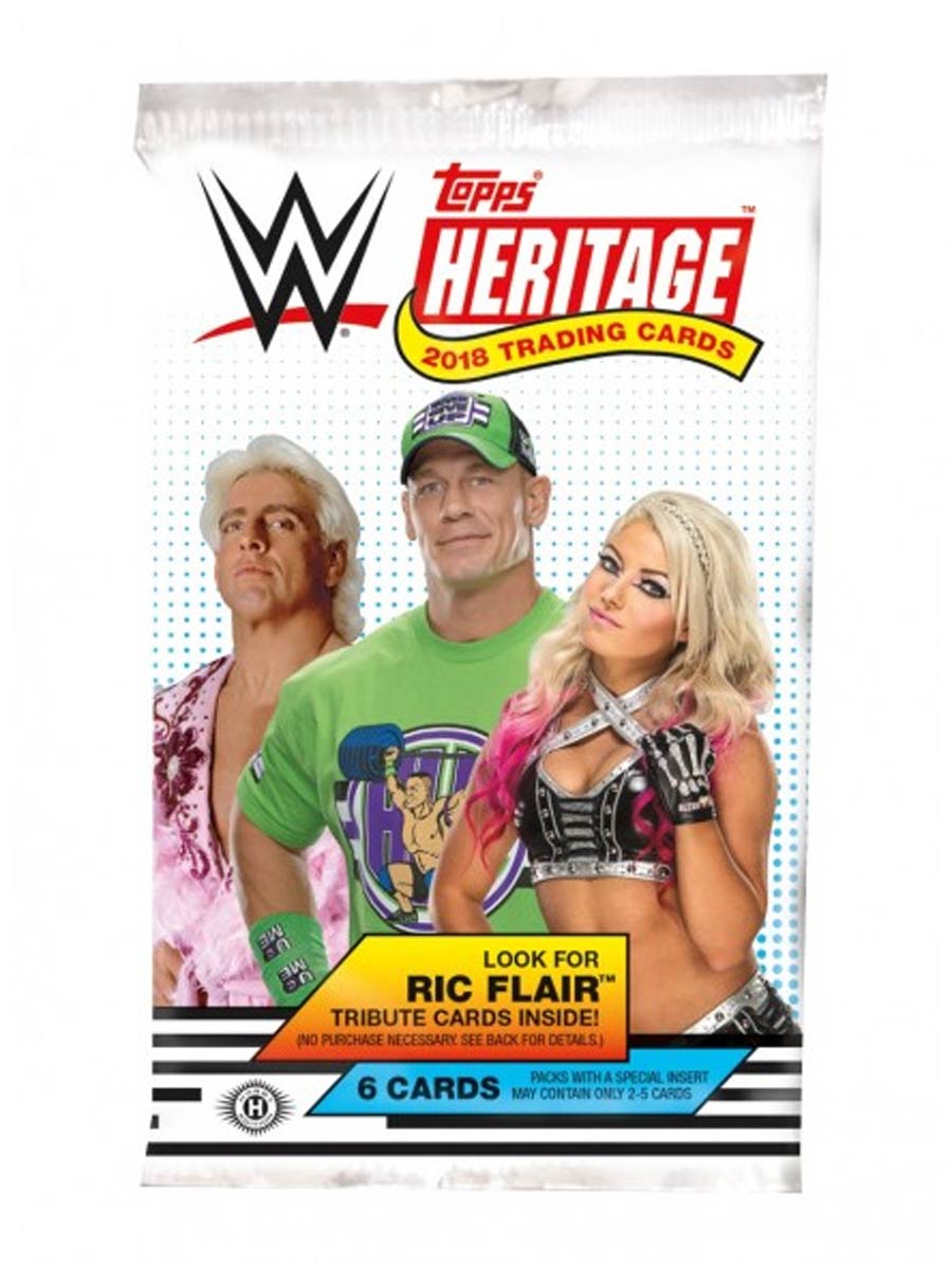 Topps 2018 WWE Heritage Trading Cards Pack
