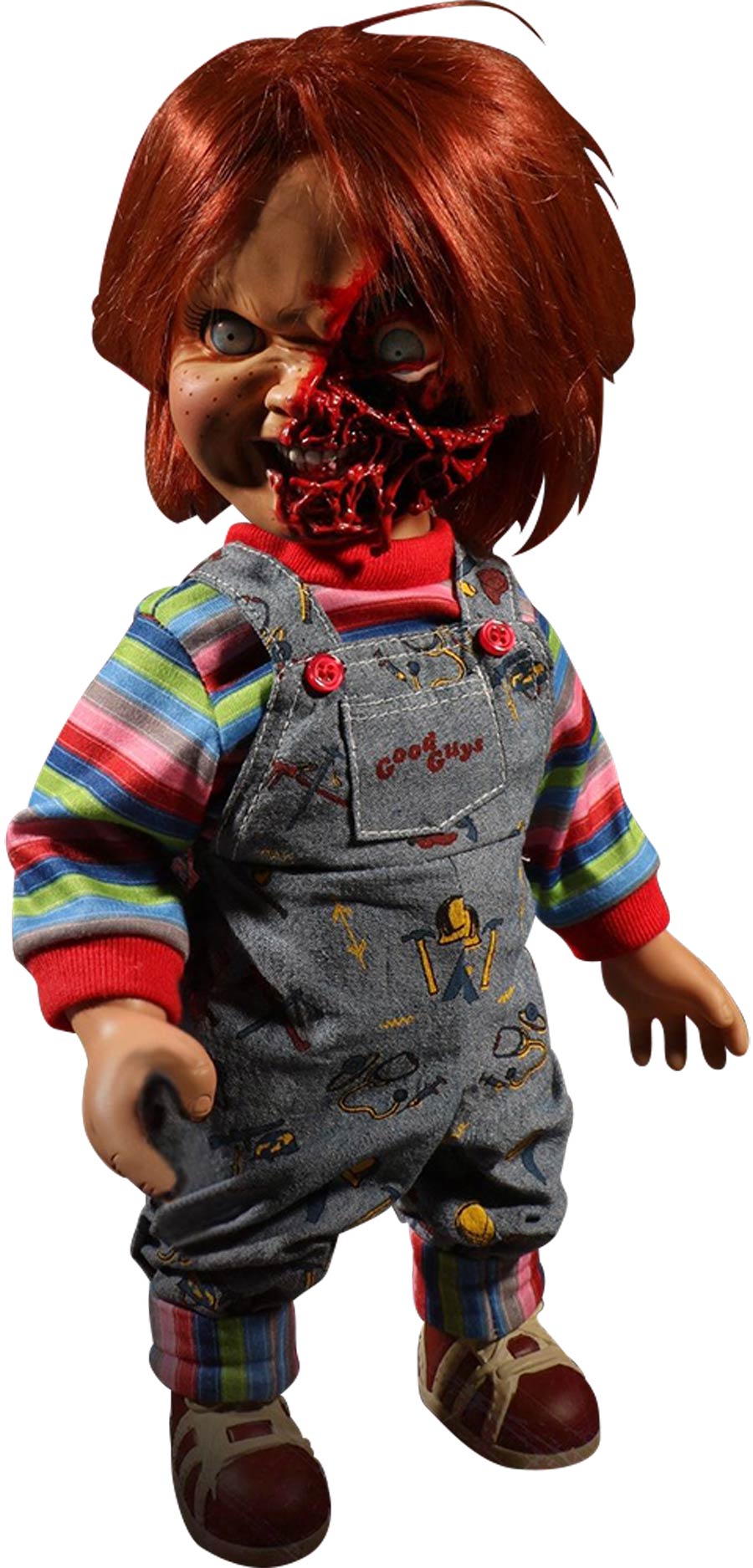 Mezco Designer Series Childs Play 3 15-Inch Talking Pizza Face Chucky