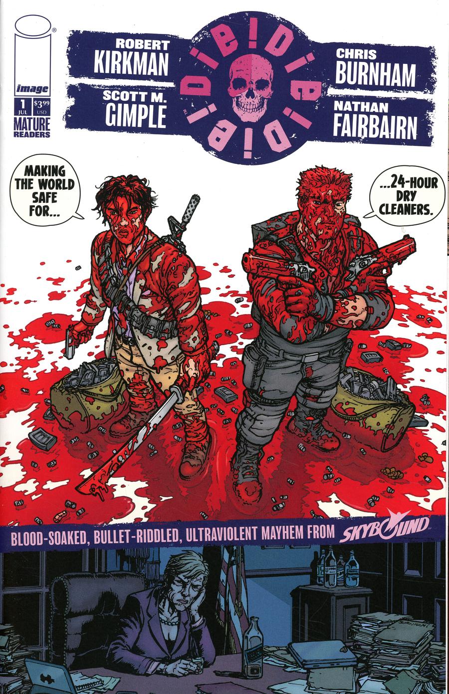 Die Die Die #1 Cover B Chris Burnham & Nathan Fairbairn 24-Hour Dry Cleaners Cover