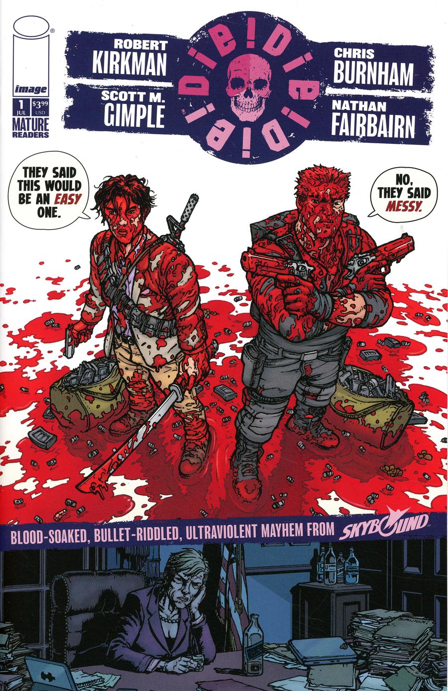 Die Die Die #1 Cover E Chris Burnham & Nathan Fairbairn Messy Cover