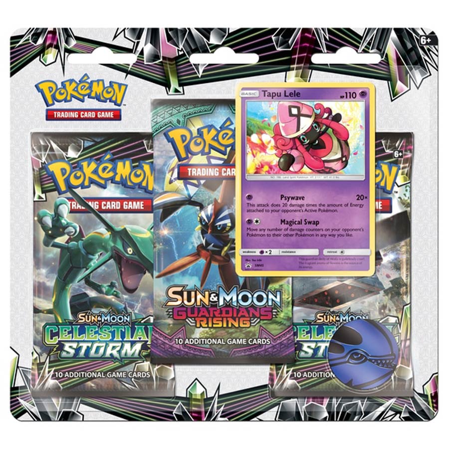 Pokemon TCG Sun And Moon Celestial Storm 3 Booster Blister Pack