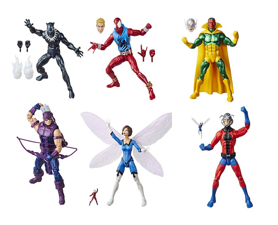 Marvel Vintage Legends 6-Inch Action Figure Wave 2 Assortment Case Of 6 Figures
