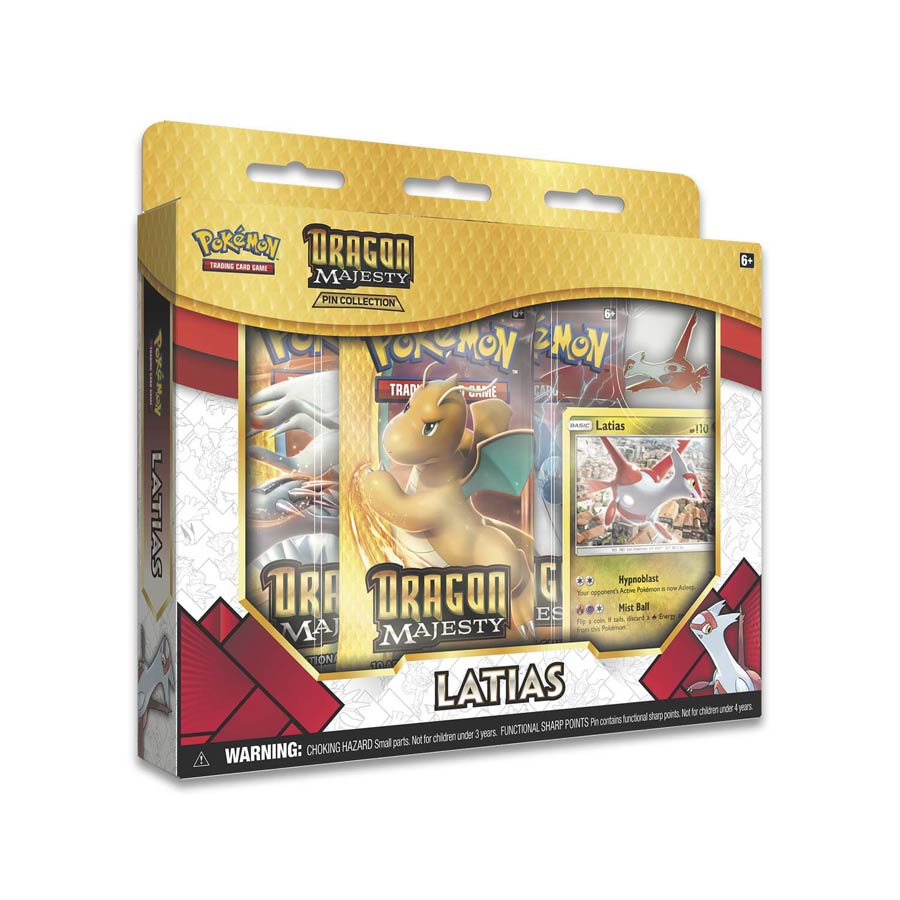 Pokemon TCG Dragon Majesty Latias Pin Collection Box