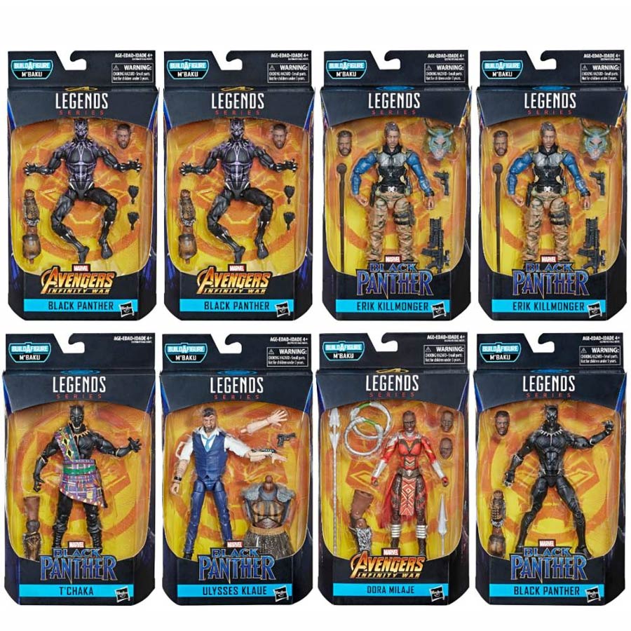 Black Panther Legends Wave 2 Action Figure Assortment Case Of 8 Figures