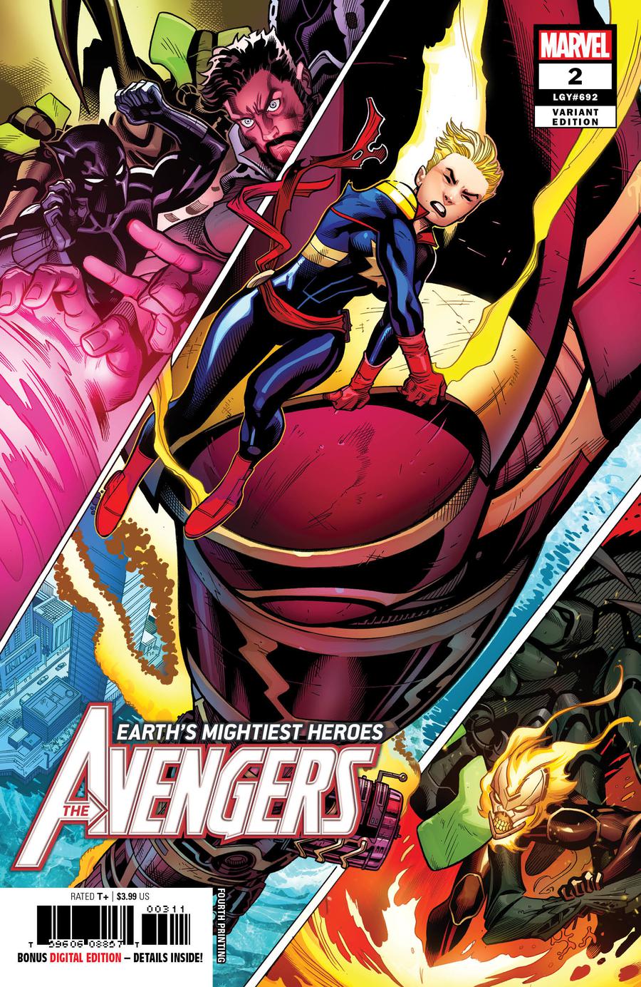 Avengers Vol 7 #2 Cover G 4th Ptg Variant Ed McGuinness Cover