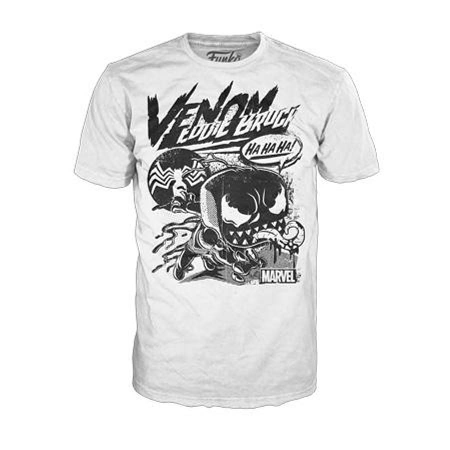 POP Tees Marvel Venom Comic Collage T-Shirt Large