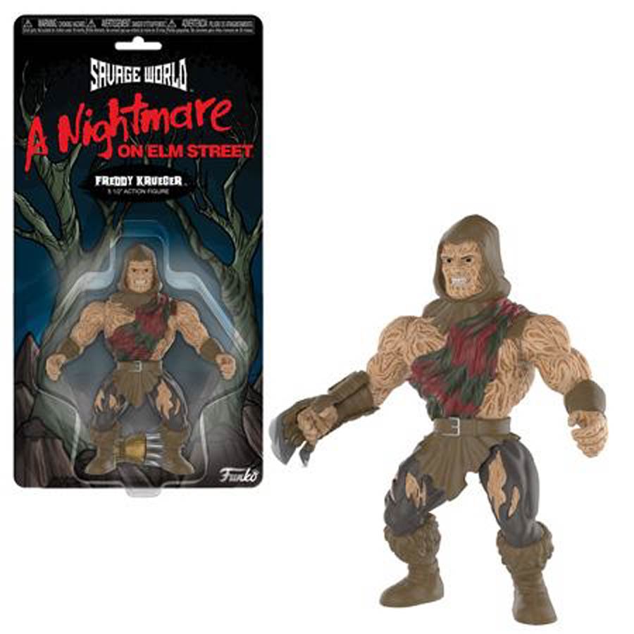 Savage World Nightmare On Elm Street Freddy Krueger Action Figure