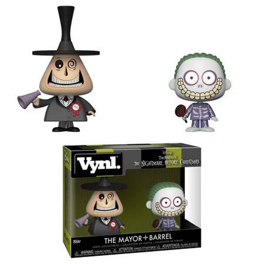 Vynl. Nightmare Before Christmas Mayor & Barrel 2-Pack Vinyl Figure