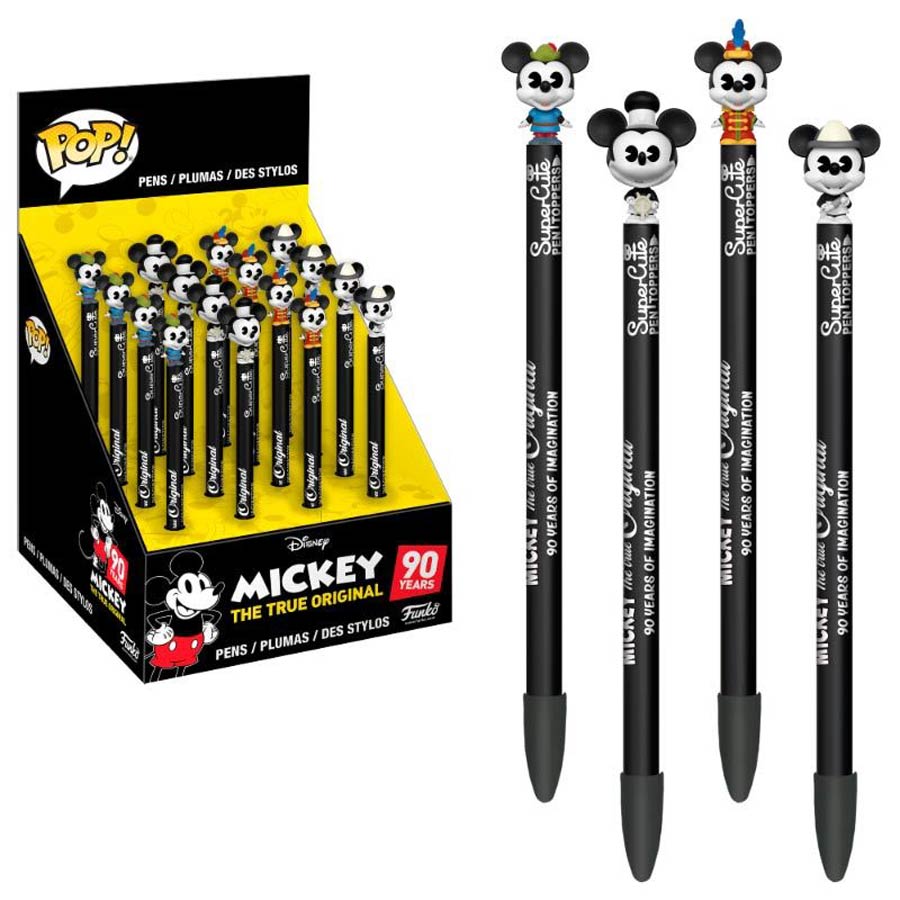 POP Disney Mickeys 90th Anniversary Pen Topper Assortment of 16 Pens