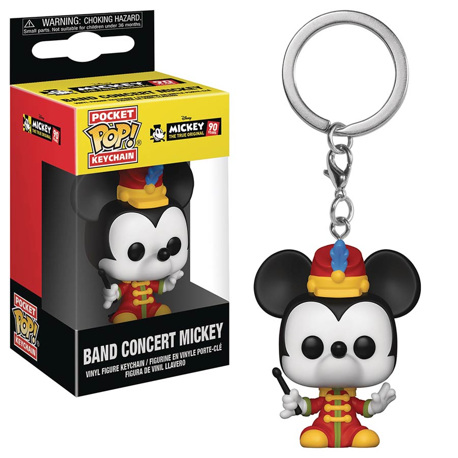 POP Disney Mickeys 90th Anniversary Band Concert Mickey Vinyl Pocket Keychain