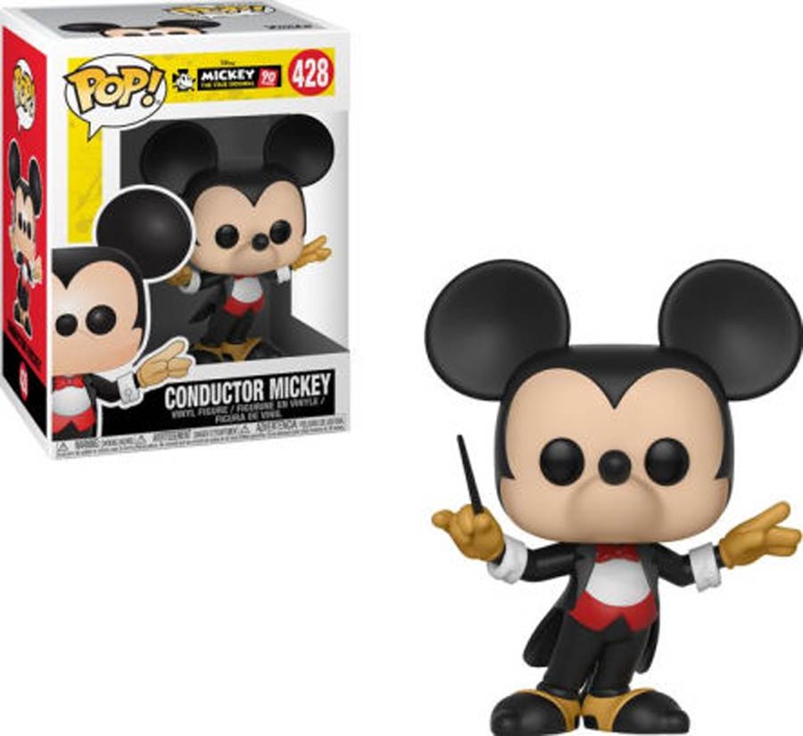 POP Disney 428 Mickeys 90th Anniversary Conductor Mickey Vinyl Figure
