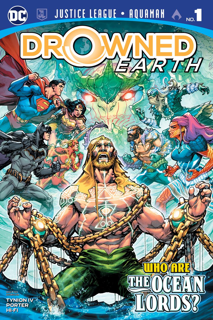 Justice League Aquaman Drowned Earth #1 Cover A Regular Howard Porter Cover (Drowned Earth Part 1)