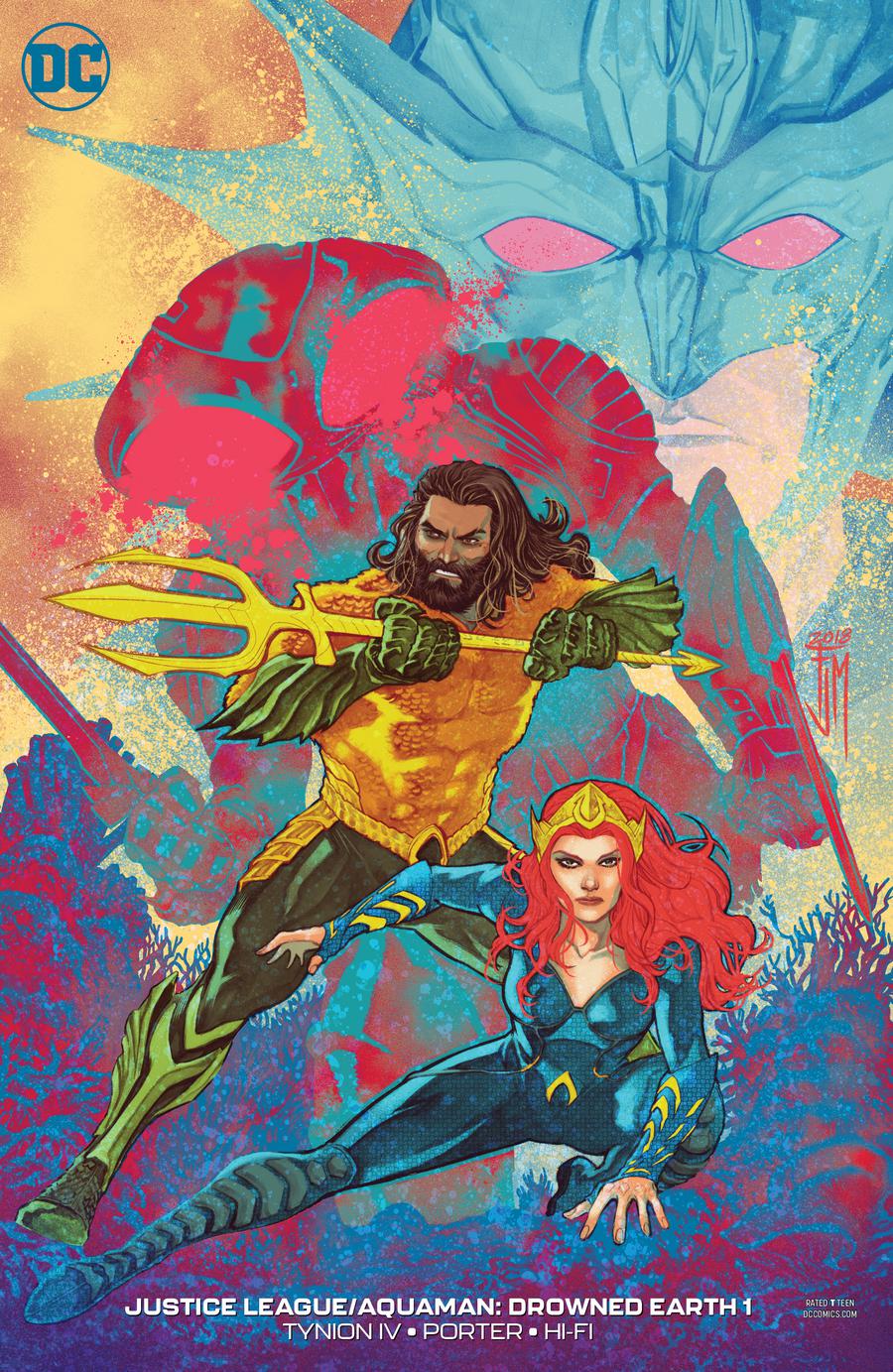 Justice League Aquaman Drowned Earth #1 Cover B Variant Francis Manapul Aquaman Movie Cover (Drowned Earth Part 1)